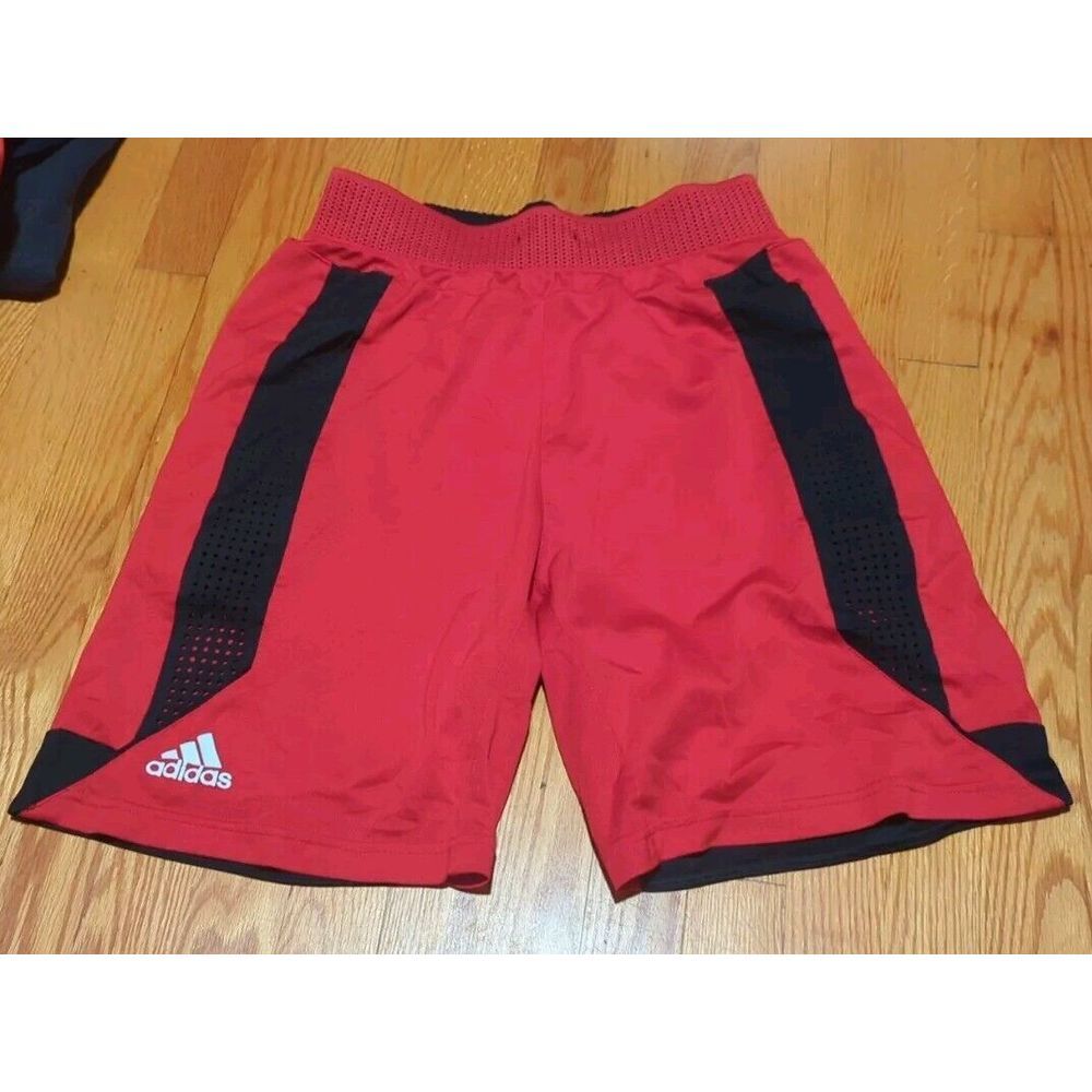 Adidas Aeroready Basketball Shorts Red/Black Men Size L No Draw String‎